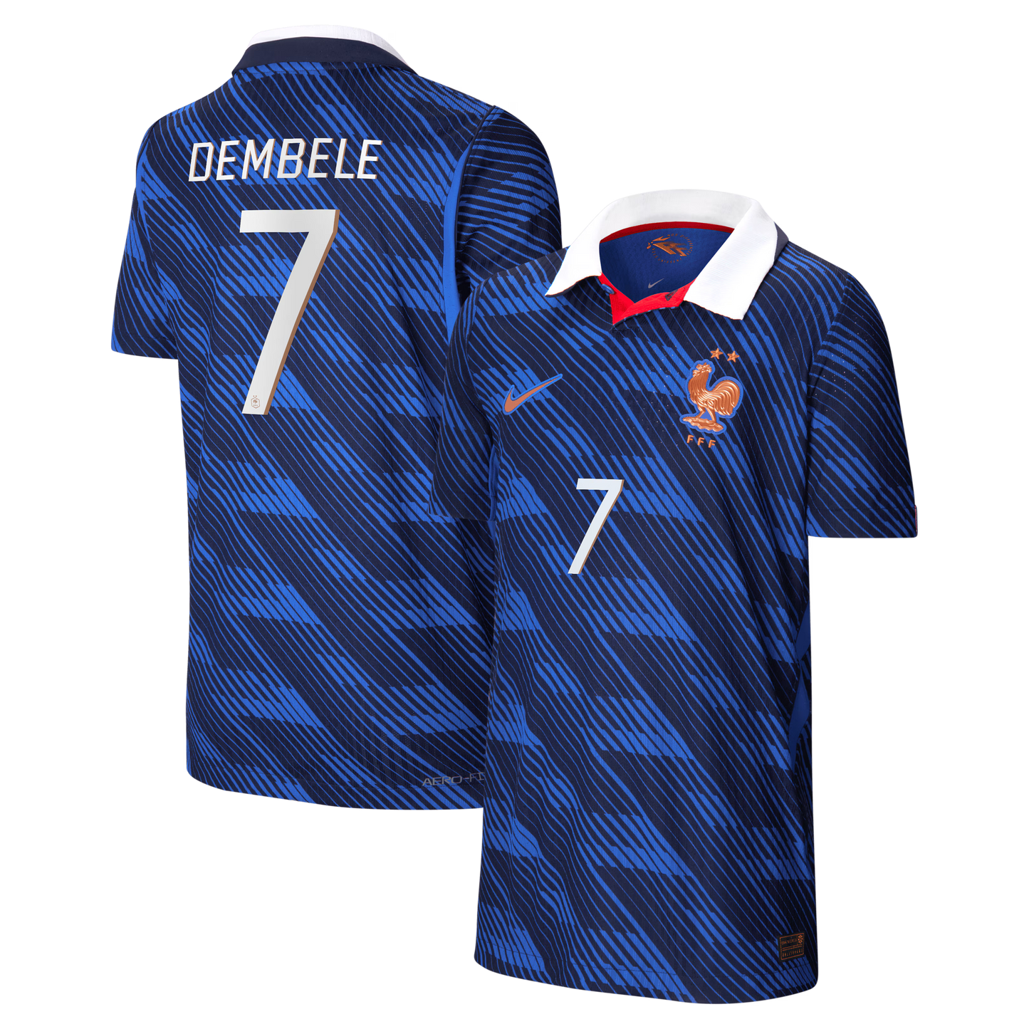 Ousmane Dembélé France National Team Youth 2026 Home Match Jersey - Blue
