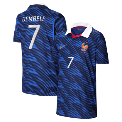 Ousmane Dembélé France National Team Youth 2026 Home Match Jersey - Blue