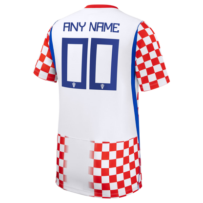 Croatia National Team 2026 Home Stadium Replica Custom Jersey - White