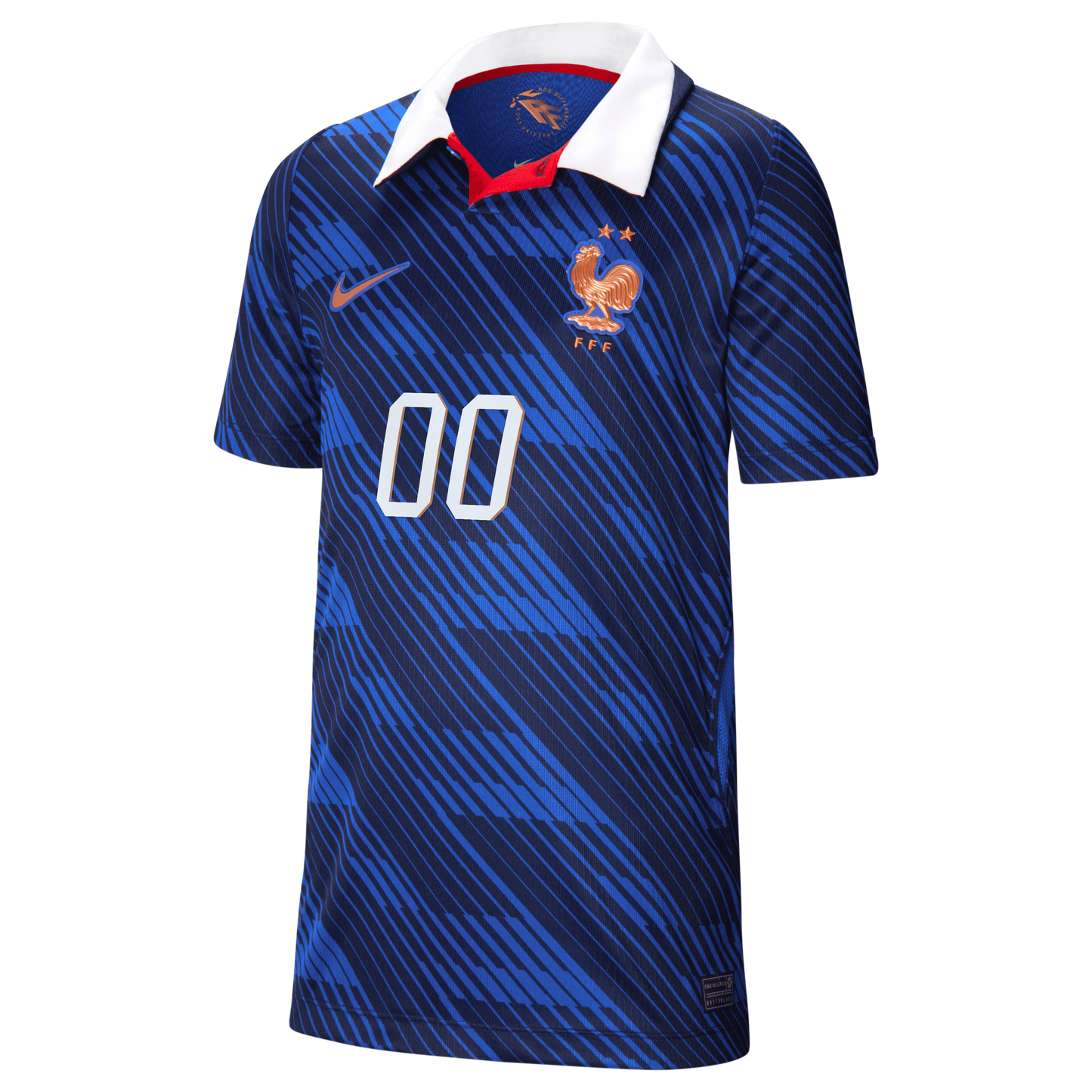 France National Team Youth 2026 Home Stadium Replica Custom Jersey - Blue