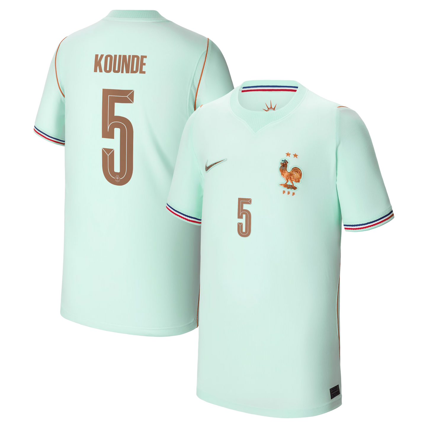 Jules Koundé France National Team Youth 2026 Away Stadium Replica Jersey - Green