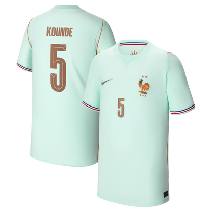 Jules Koundé France National Team Youth 2026 Away Stadium Replica Jersey - Green