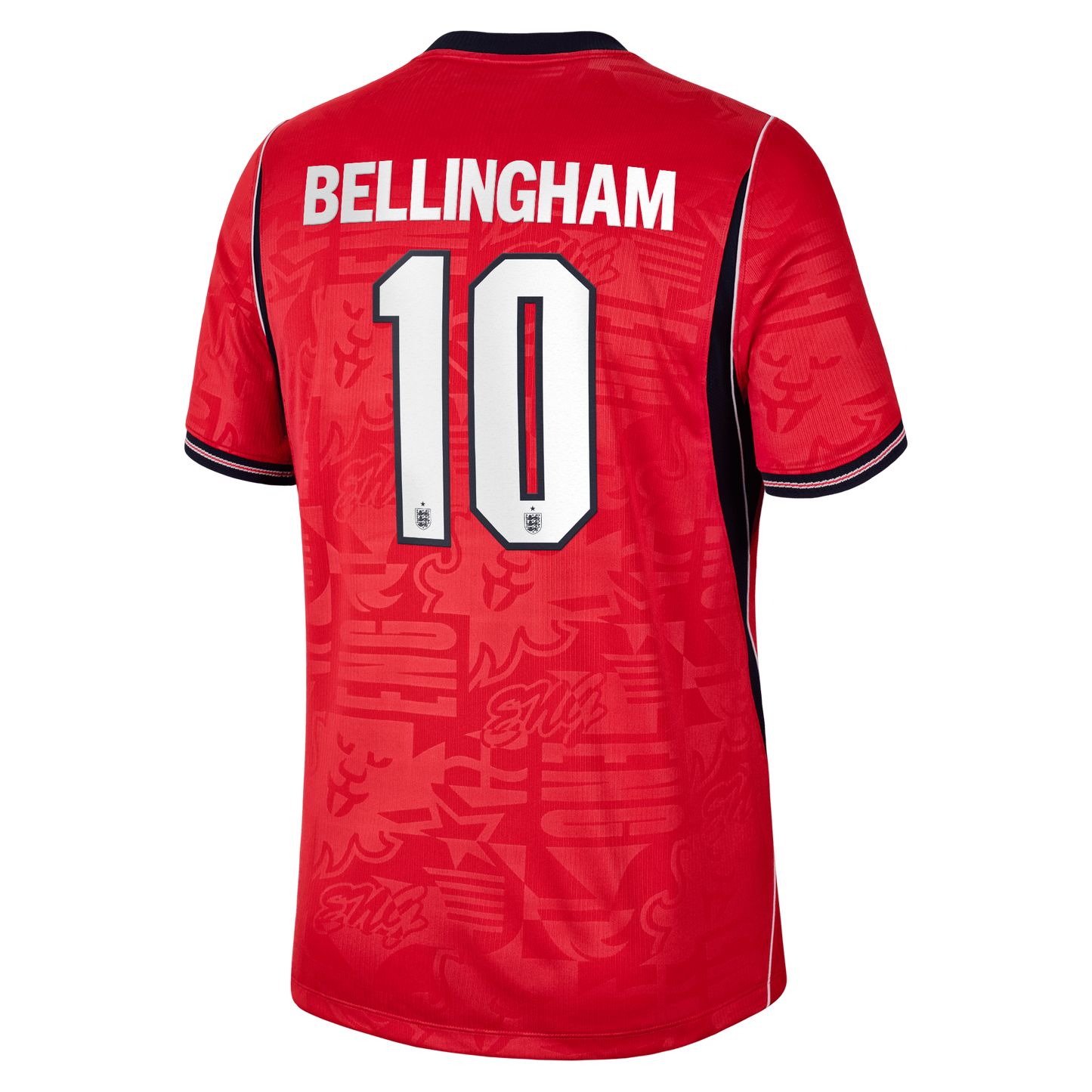 Jude Bellingham England National Team 2026 Away Stadium Replica Jersey - Red