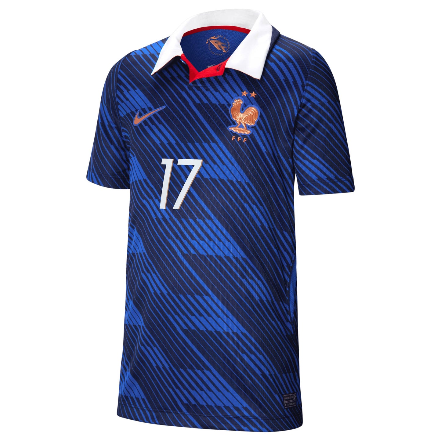 William Saliba France National Team Youth 2026 Home Stadium Replica Jersey - Blue