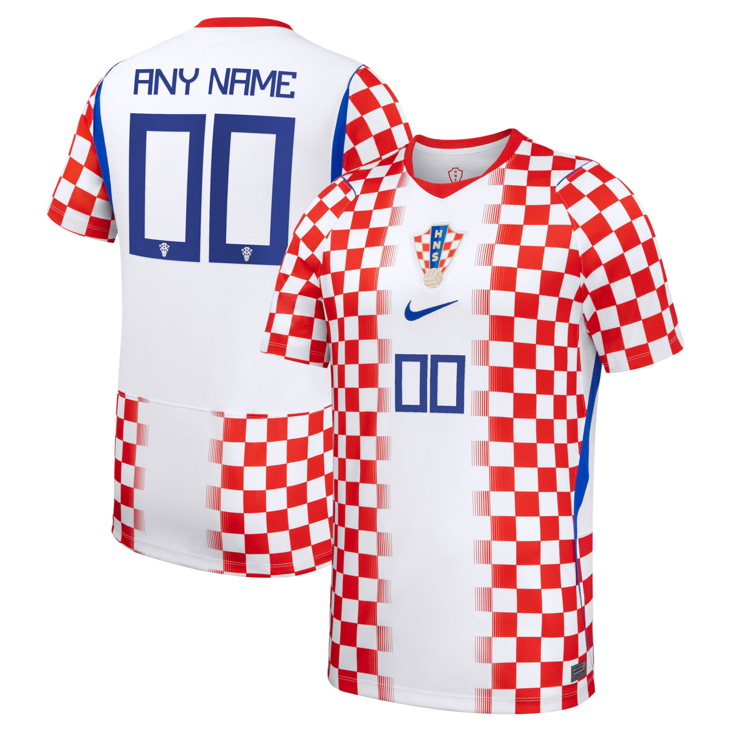Croatia National Team 2026 Home Stadium Replica Custom Jersey - White