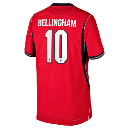 Jude Bellingham England National Team Youth 2026 Away Match Jersey - Red