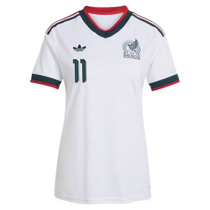 Santiago Gimenez Mexico National Team Women's 2026 Away Replica Jersey- White