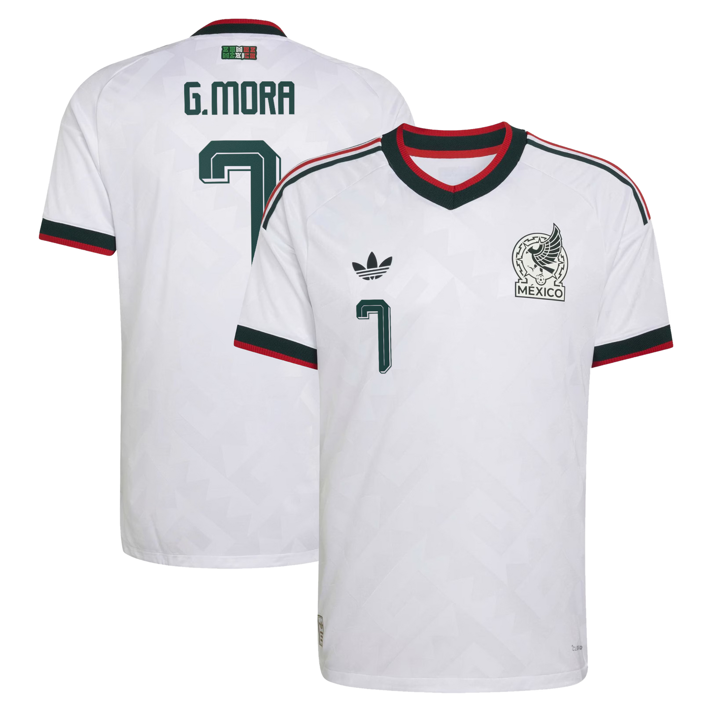 Gilberto Mora Mexico National Team 2026  Away On-Field Jersey - White
