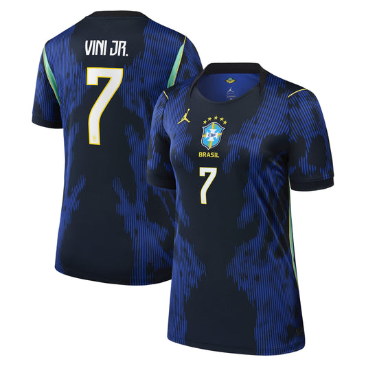 Vinicius Junior Brazil National Team Women's 2026 Away Stadium Replica Jersey - Blue