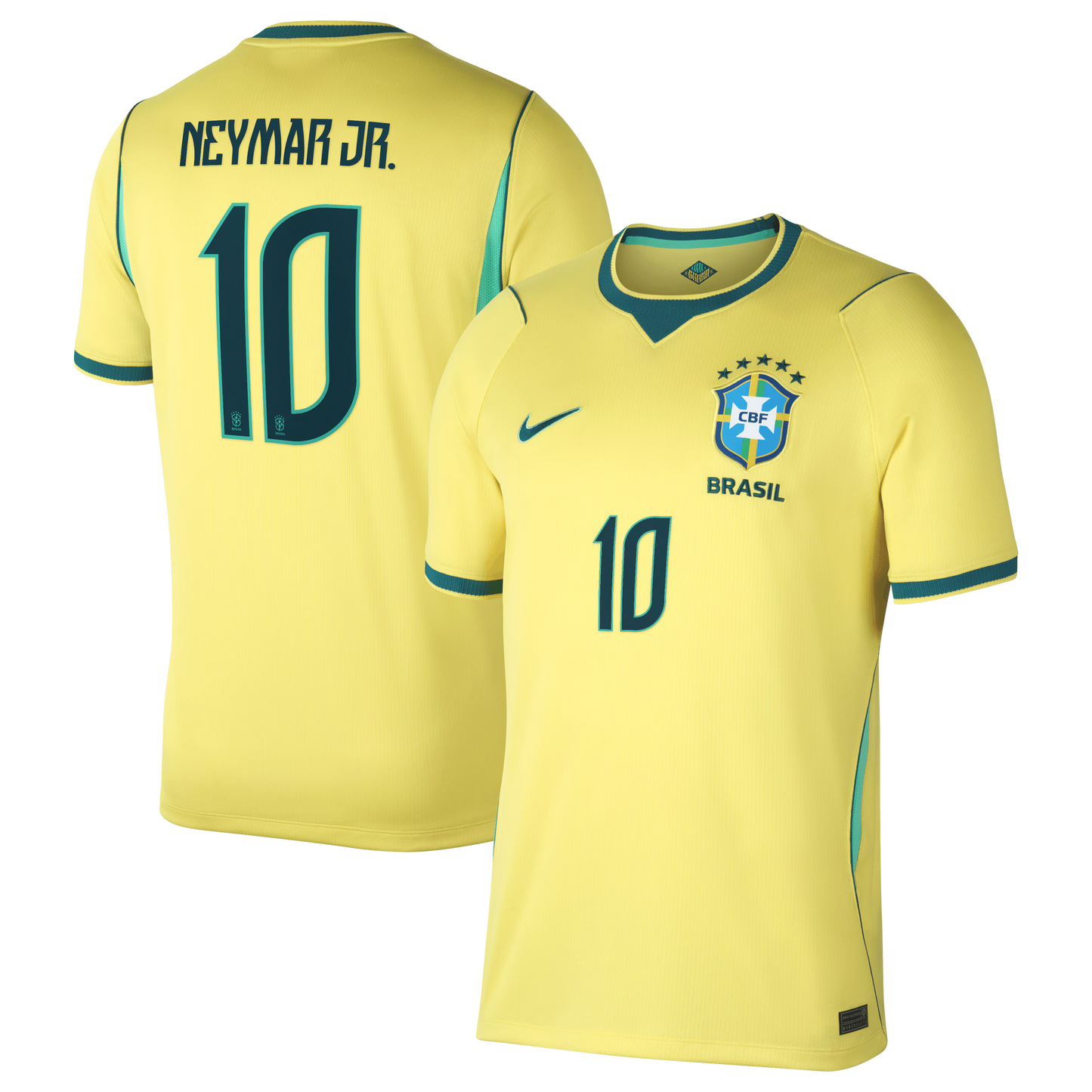 Neymar Jr. Brazil National Team 2026 Home Stadium Replica Jersey - Yellow