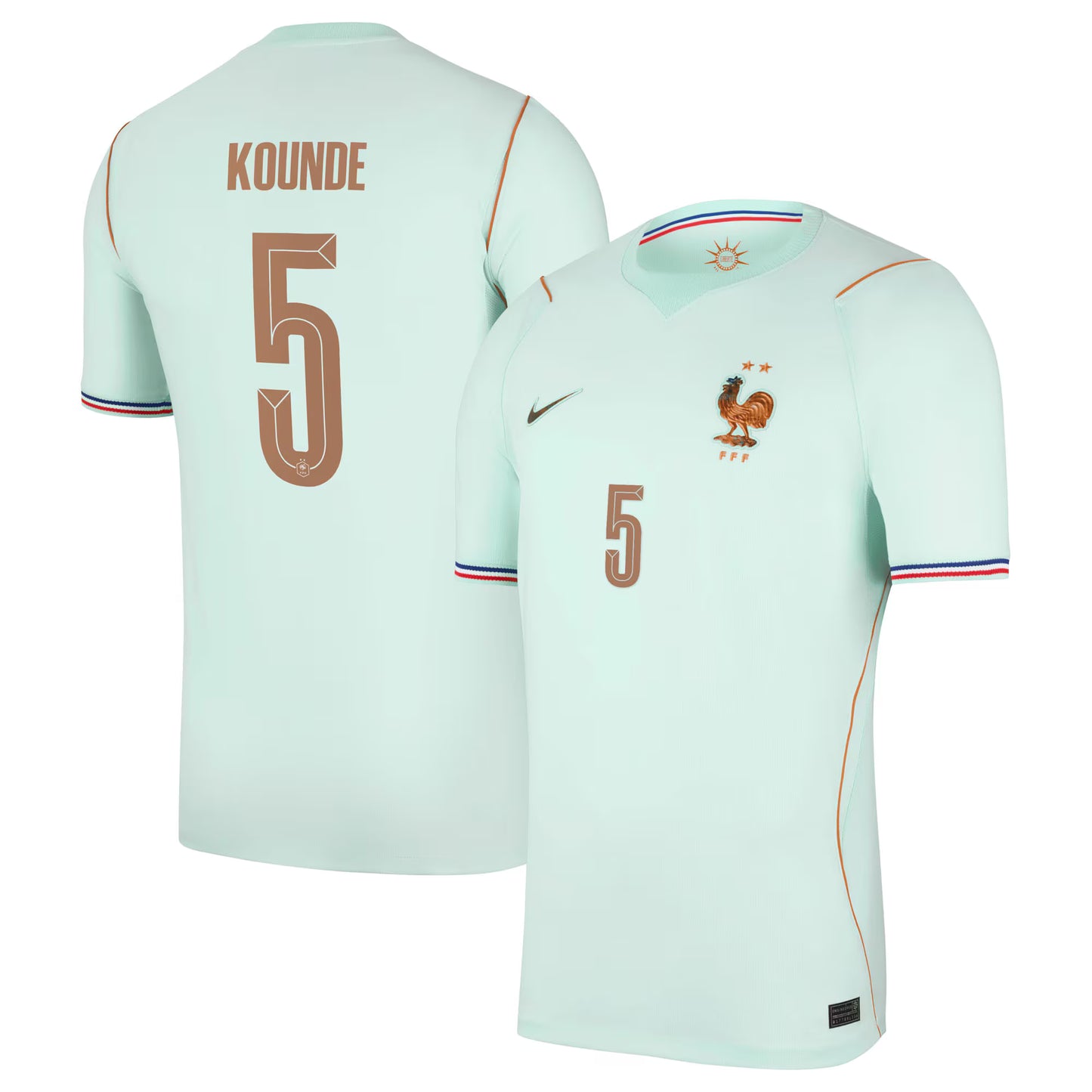 Jules Koundé France National Team 2026 Away Stadium Replica Jersey - Green